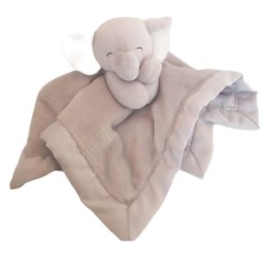 Carter's Gray Elephant Plush Lovey 2016 Nursery